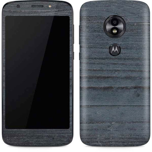 Charcoal Wood Moto E5 Play Skin